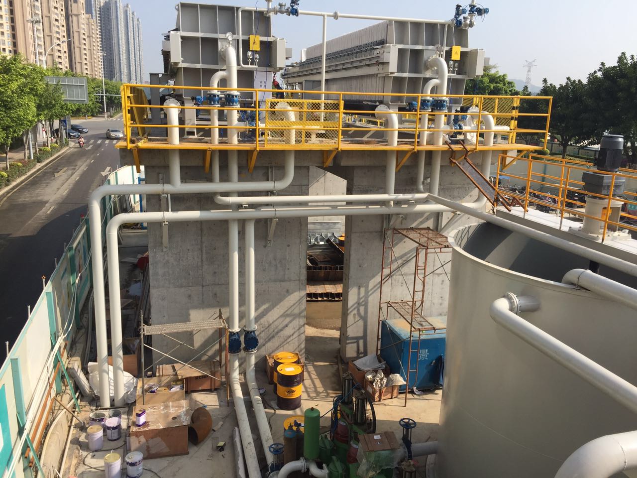 華星陶瓷柱塞泵盾構污泥使用現(xiàn)場-04